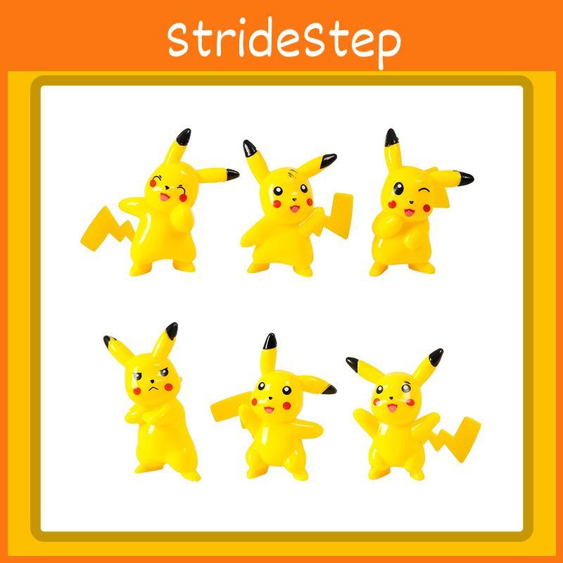 Adorable Pikachu Cartoon Anime Figure Model Doll Set Perfect For Cake Decoration And Gifts