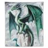 Grüne Drachenpflanze digital bedruckt Polyester Schlafzimmer Samt Flanell Überwurfdecke Fleece weiche Sofaüberwurfdecke Decken für Betten