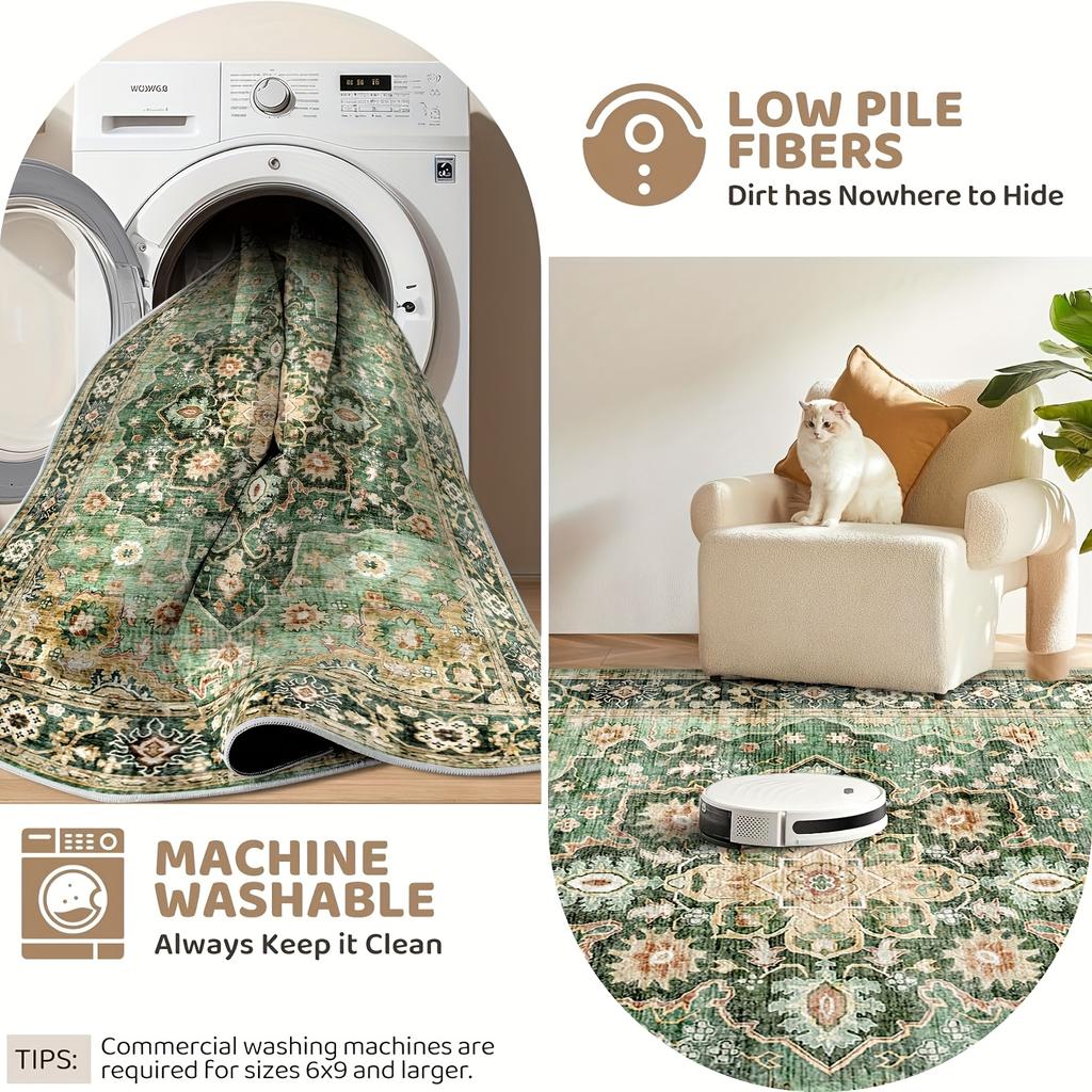 Velvet / 850g/square meter Velvet Minimalist Entrance Room Indoor Luxury Retro Style Velvet Mat Machine Washable, Soft