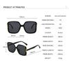 Vintage Oversized Square Sunglasses Men Women Fashion Brand Cat Eye Sun Glasses Men Hip Hop Outdoor Fishing Eyewear UV400