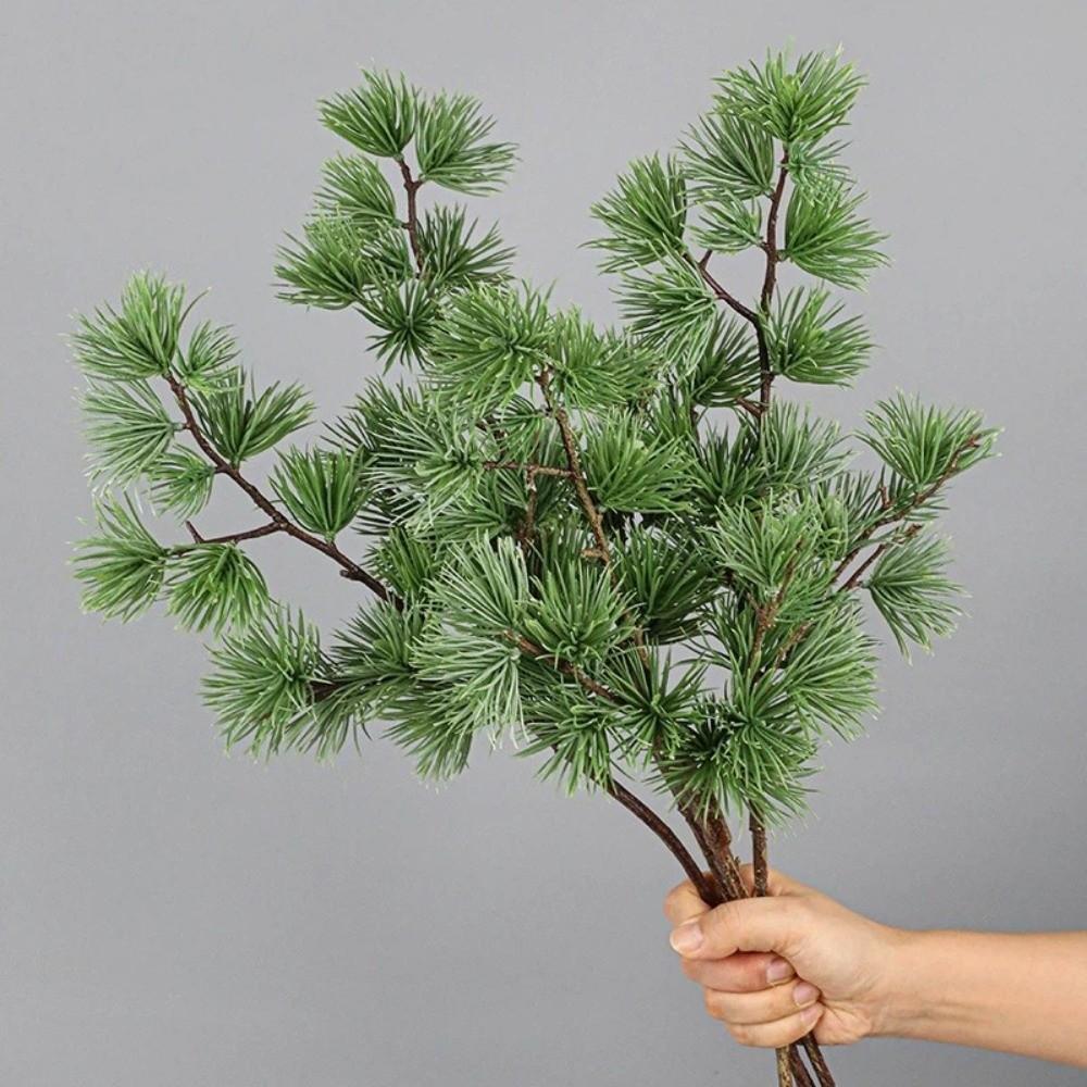 Plastic Artificial Pine Branch Luxury Fake Plants Pine Trees Plants  Home Decoration