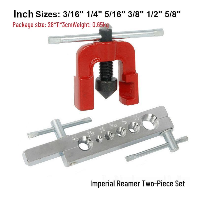 Copper Tube Flaring Tool Set (10-Piece) with Cutter & Seven-Hole Flanging Tool CT-2029