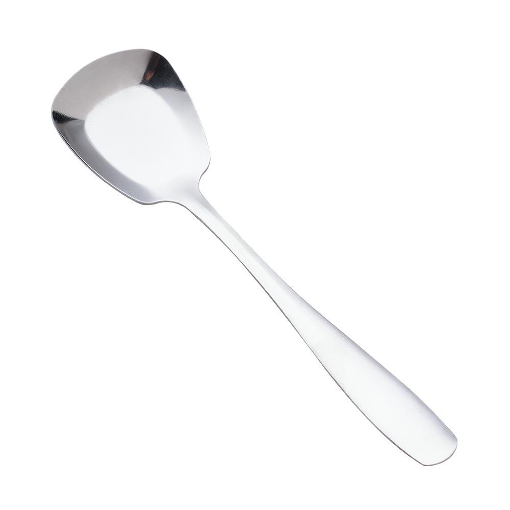 Stainless Steel Extended Handle Square Dessert Spoon