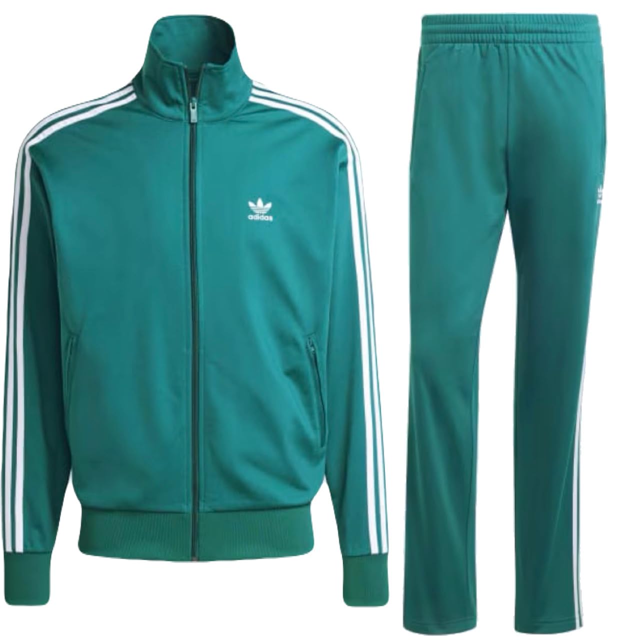 

adidas Originals Adicolor Classics Firebird Спортивный костюм (олимпийка и брюки) Размер M Талия Спортивный костюм IY9889 x Зеленый Комплект, (Обхват груди 89-92 см, 75-78 см), Набор, IY9895,