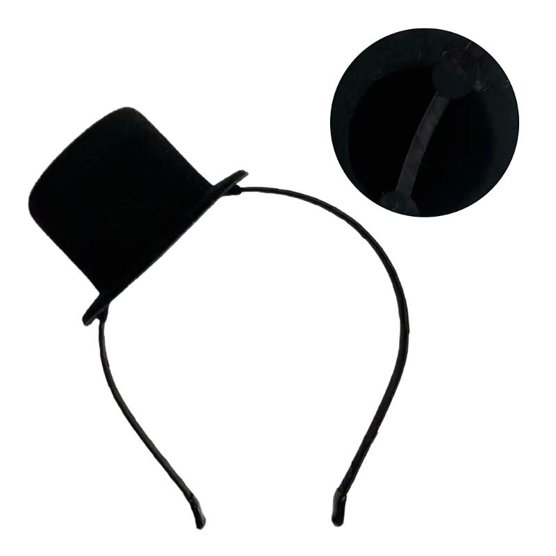 Újdonságok Női Mini Felsőkupak Fejpánt Teadélutáni Fejdísz Fascinator Fejfedő Halloween Cosplay Jelmez Kiegészítők