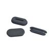 Bicycle Oval Frame Rubber Plug - Waterproof, Dustproof Carbon Fiber Cover