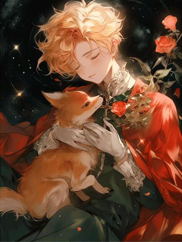 Diamond Painting Cartoon Boy Fox Diy Full Square Round Drill Rhinestone Embroidery New Collection 2023 Animals Mosaic Cross Stitch Kits JX0009