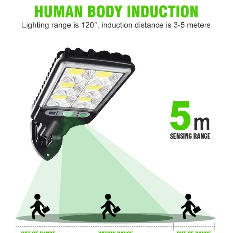 Solar Street Lights LED Lamp Outdoor Waterproof Wall Lamp Remote Light Solar Powered LED Motion Sensor Light for Garden Lighting