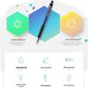 Deli 0.7mm Blue Click-Type Ballpoint Pen for Students and Office Use