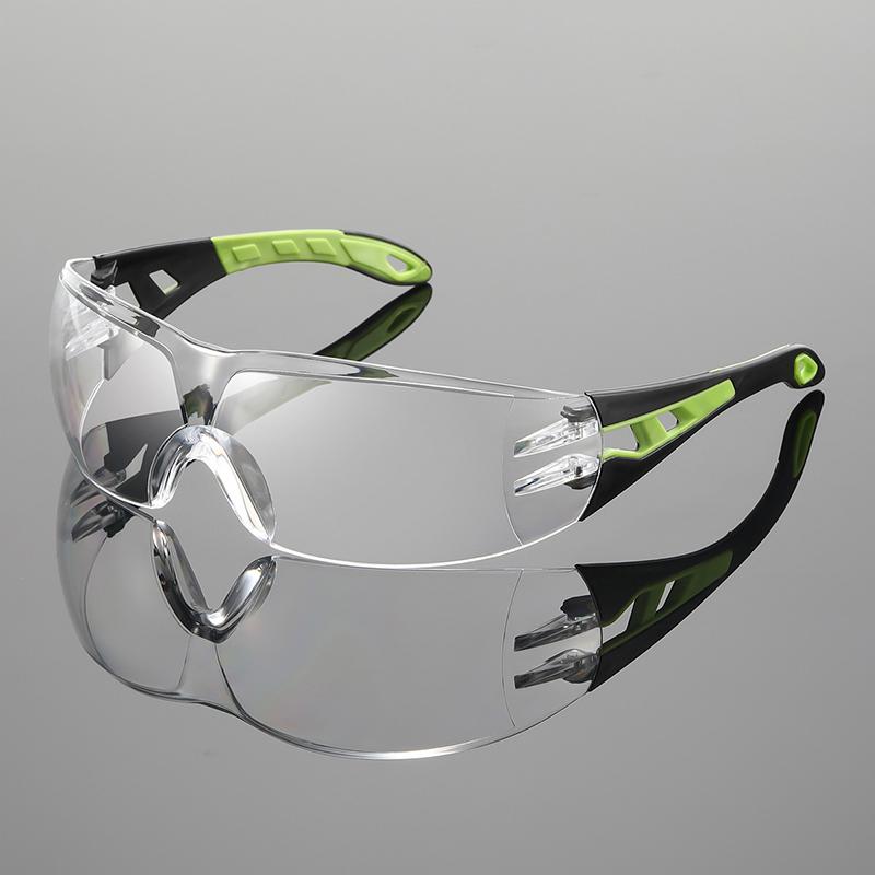 Lab Work Safety Eye Protective Glasses PC Material Anti Impact Wind Dust Proof Goggles Safety Riding Clear Glasses