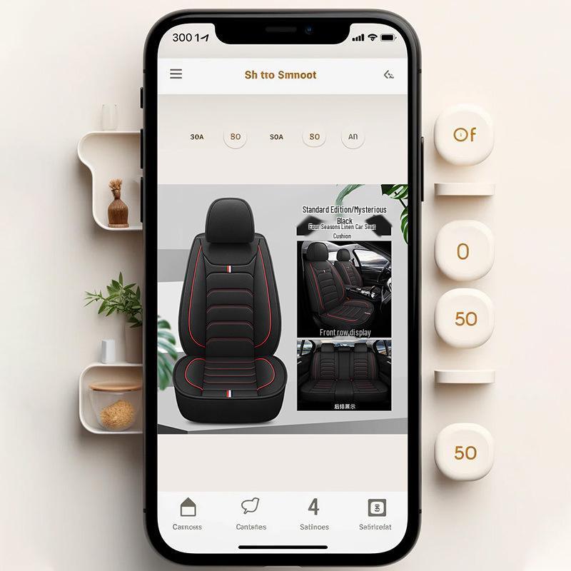 Four Seasons Universal Full Wrap Car Seat Cushion Cover