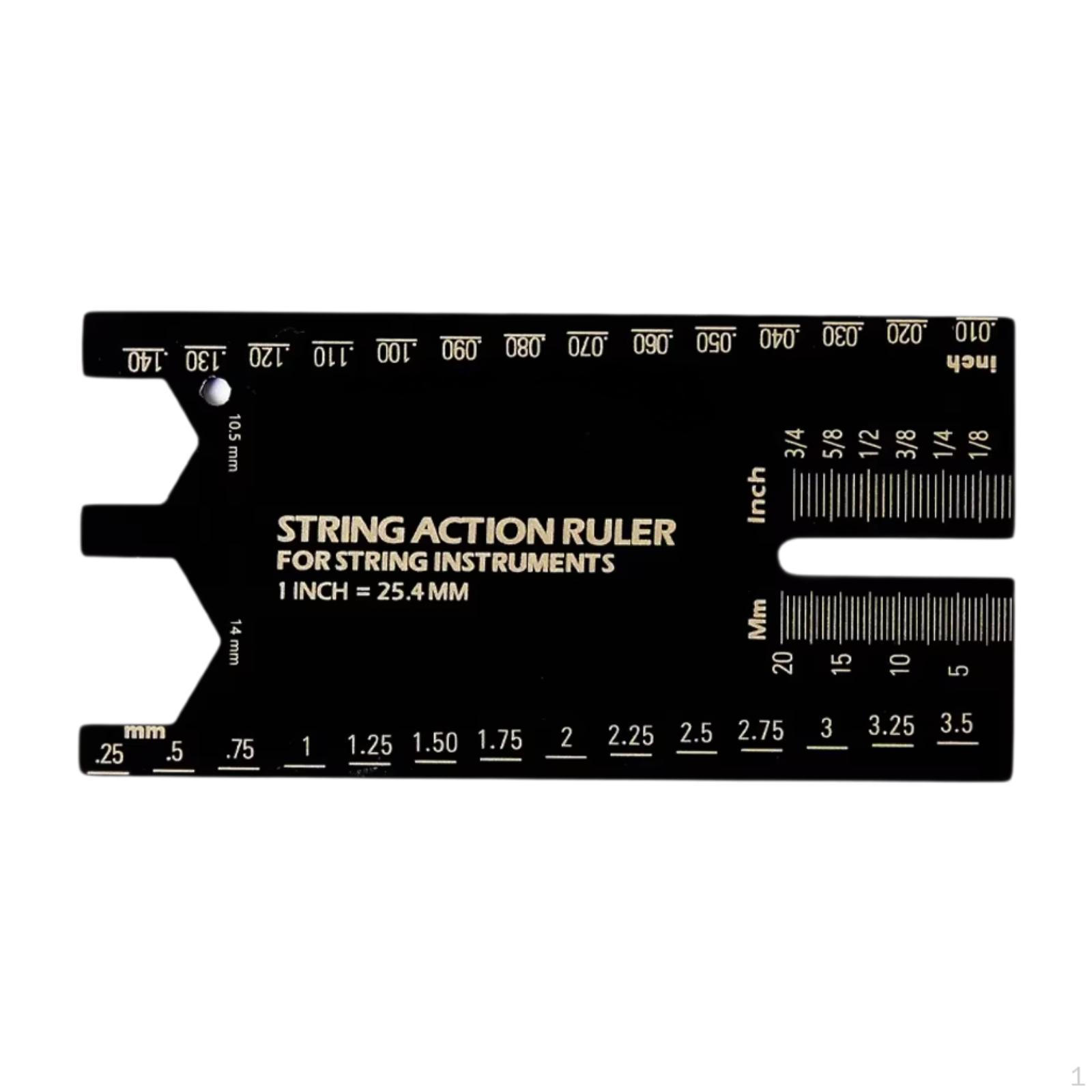 

Компактный инструмент для настройки гитары, прибор для измерения высоты струн для мастеров Black A