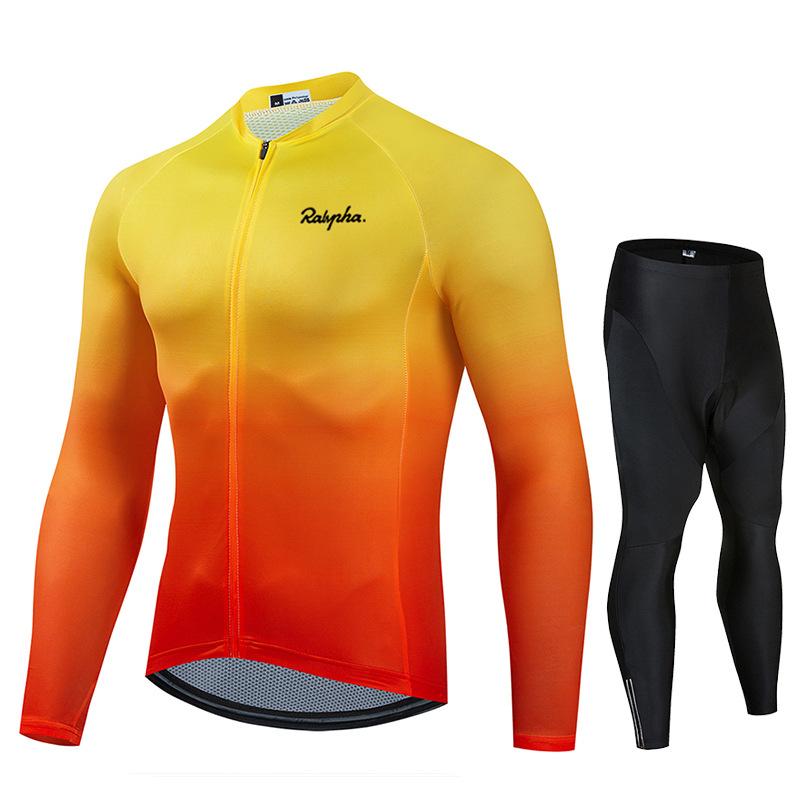 New Autumn Long-sleeved Bicycle Men's Cycling Clothing Road Racing Clothing Outdoor Road Cycling 2026 Autumn Breathable Cycling Clothing Set