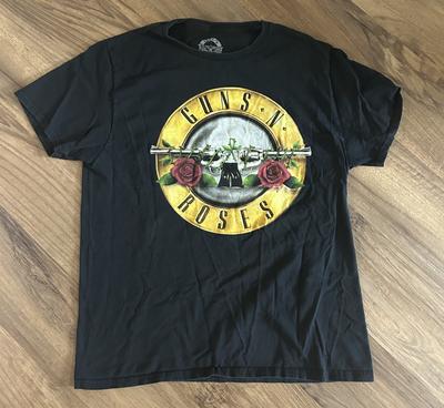 2021 Guns N' Roses Tour Concert Live Graphic Rock Tshirt Size Large Black Unisex T-Shirt