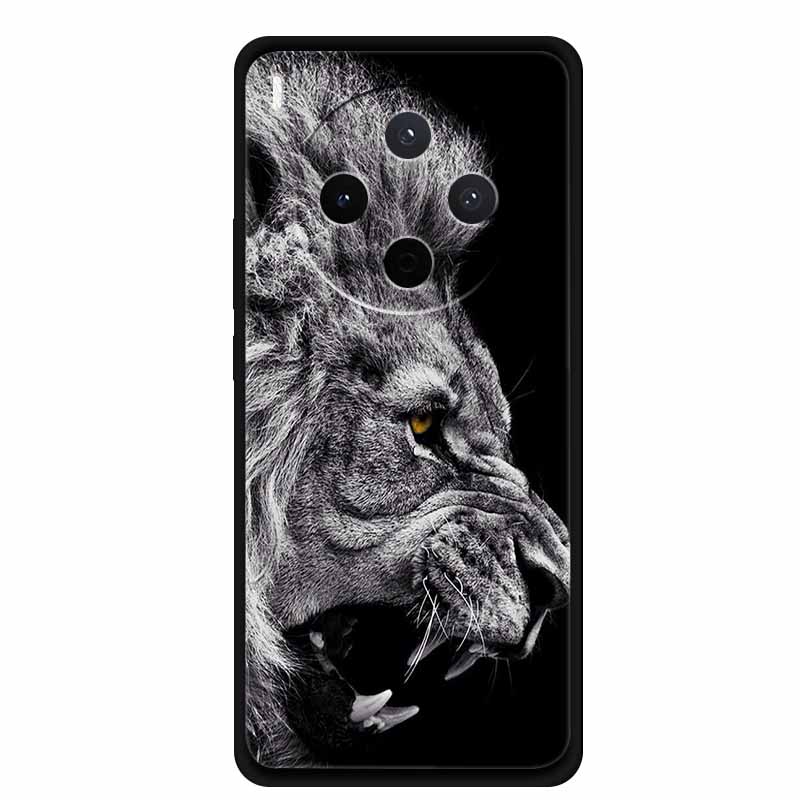 For vivo Y500 Pro 5G Case Flowers Soft Silicone TPU Phone Cases for vivoY500 Pro Shockproof Cool Wolf Animals Protective Cover