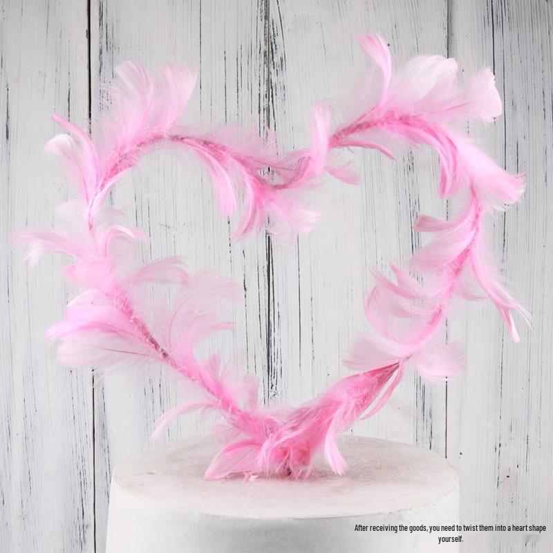 Angel Wing Feather String Lights Cake Topper Ornaments