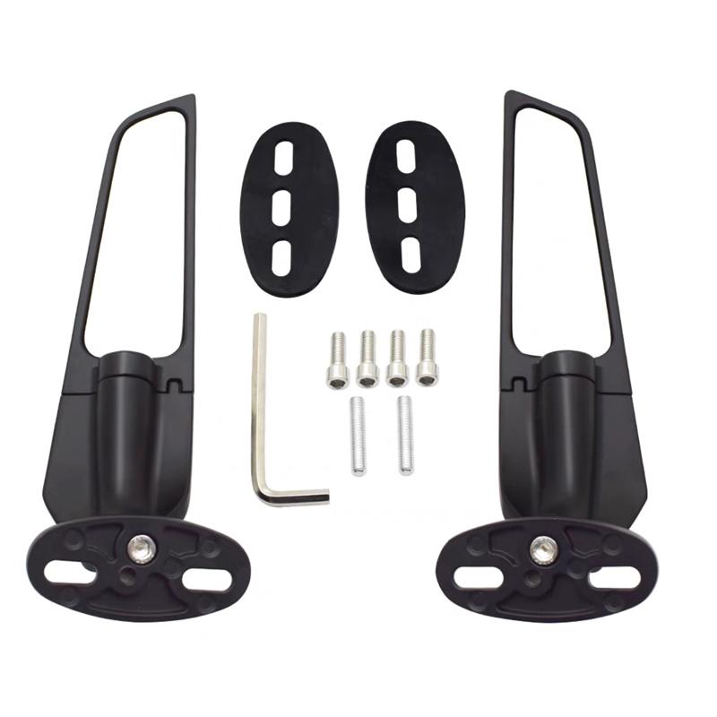 Side Mirrors Wind Wing Adjustable Rotating Rearview Mirror For Kawasaki ZX6R ZX636 ZX14R ZX12R ZX10R ZX7R ZX9R Motorcycle Mirror