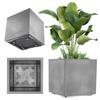 KADAX Pot Planter On Wheels Eco 40x40cm Black For Flowers Plants With Cork