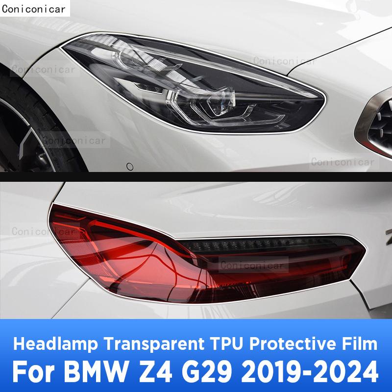 Für BMW Z4 G29 -2024 Auto Außen Scheinwerfer Kratzfest Frontleuchte Transparente TPU Schutzfolie Zubehör Aufkleber