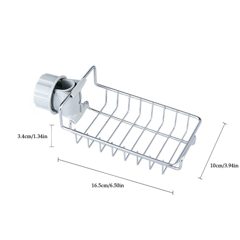 Stainless Steel Faucet Hanging Sink Storage Rack for Bathroom Kitchen