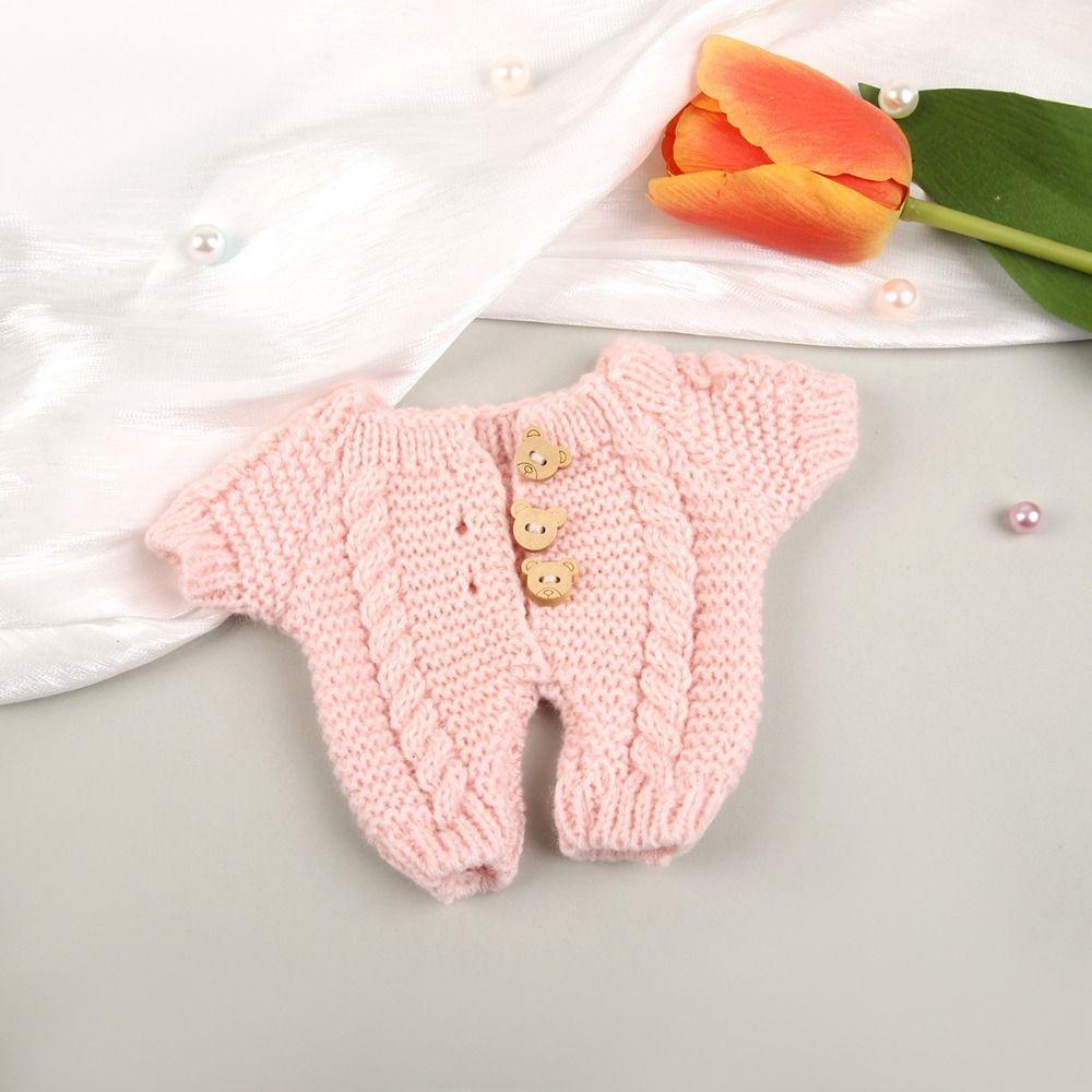 Clothing DIY 20cm Cotton Doll Clothes Lovely Onesie Kid Gift Button Sweater
