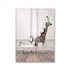 Funny Animals Elephant Giraffe Penguin Playing On Toilet Wall Art Poster Canvas Painting for Bathroom Toilet Nordic Decor Pictur