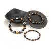 Natürliche schwarze Obsidian-Hämatit-Tigerauge-Perlen-Armbänder für Männer zum magnetischen Gesundheitsschutz für Frauen Seelenschmuck Pulsera Hombre