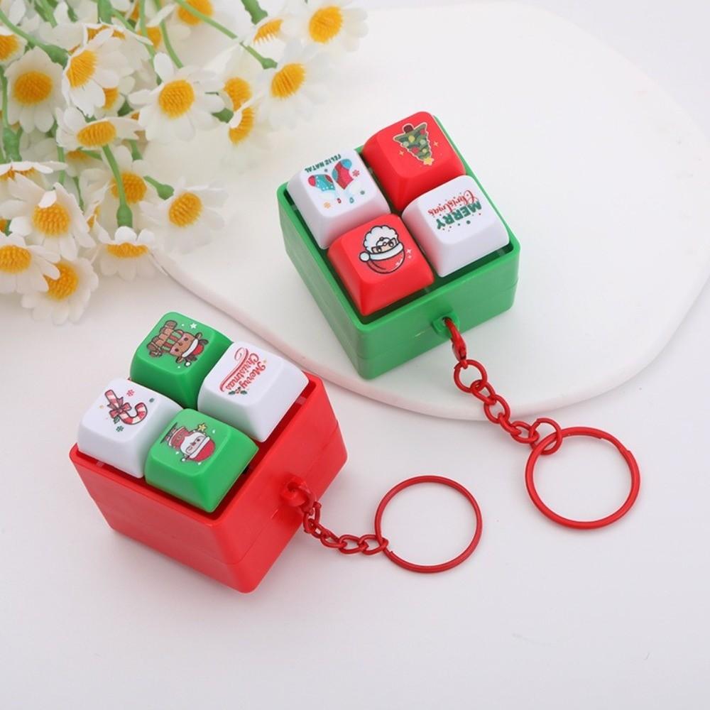 Fidget Decompression Keyboard Games Keychain Anti Stress Finger Couple Keychain Christmas Gifts