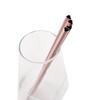 5pcs Heart-shaped Straight Drinking Straw Stainless Steel Straw Set Fruit Juice Milkshake Cocktail Tea Straws Bar Accessories