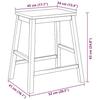 VidaXL Chaises de bar 2 pcs blanc bois massif d'hévéa, chaise, tabouret de bar de cuisine, chaise de restaurant, tabouret de 4102581