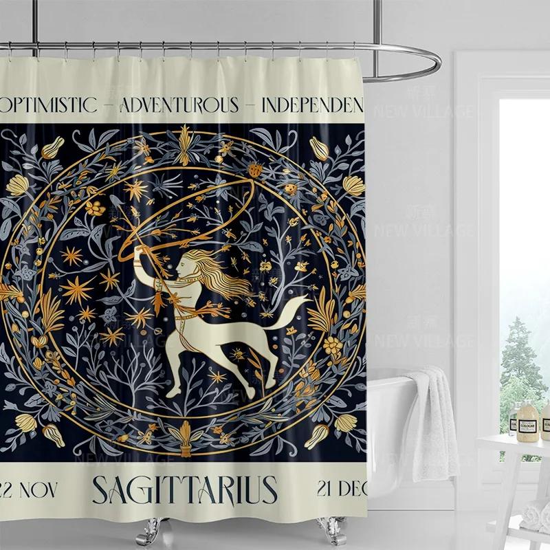 Perdea de duș graffiti geometric abstractă vânt minimal nordic țesătură impermeabilă perdea de baie perdea de duș 180x200