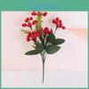Christmas Decoration Bundle With Faux Red Berry Clusters For Holiday Home Decor