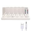 Flameless Candles With Remote Control 4/6/12 Holes Tea Light Rechargeable Flickering LED Controlled Votive Candle Battery Operated Electric USB Lights