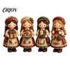 Sewing Starter Kit Patchwork Girl DIY Kit, 3D Doll Craft Set with Pre-Cut No-sew Fabric Thread Needles, Cute for Home Decor Handmade Gift