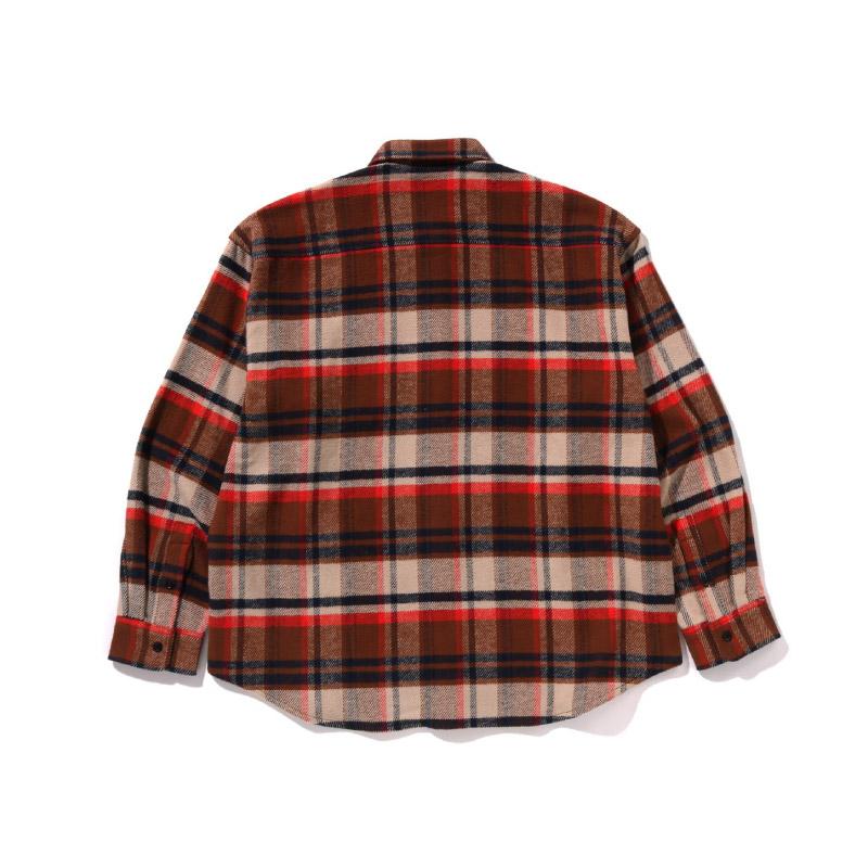 A BATHING APE ® Check Flannel Shirt 0ZXSTM131310N