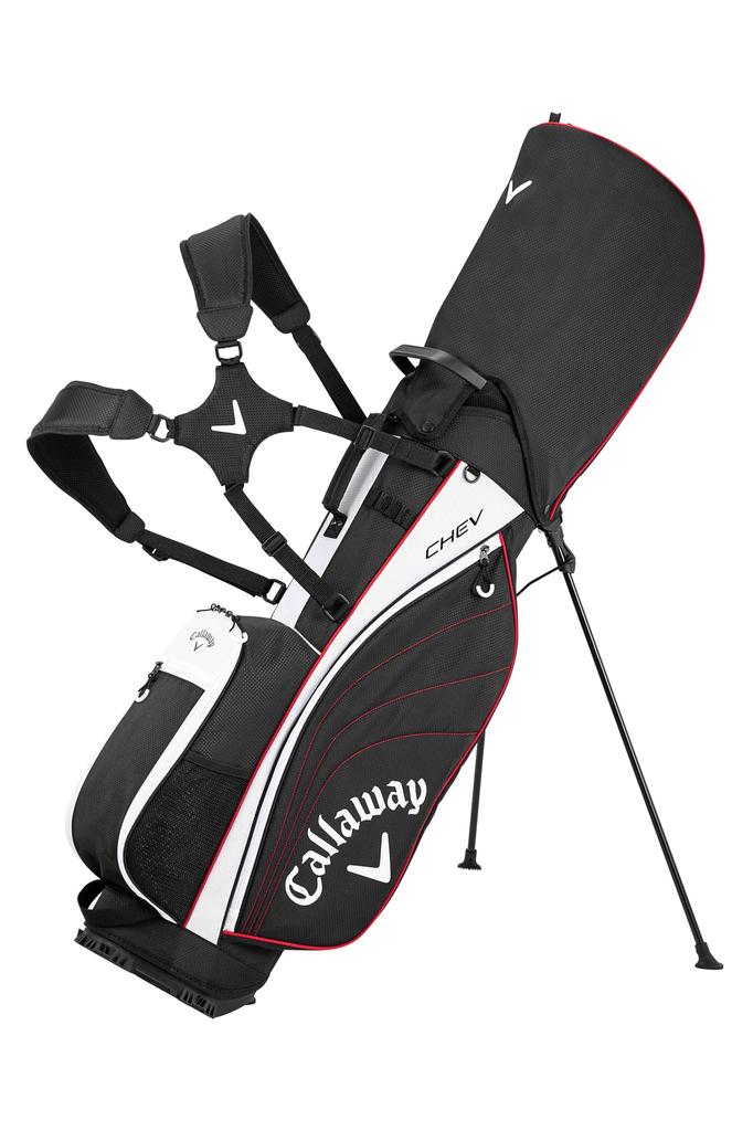 Callaway Caddy Bag STN CHEV BLK 25 (Stand Type 9.0 Type 47 Inch Compatible 2.6kg 5 Division) Black Men's
