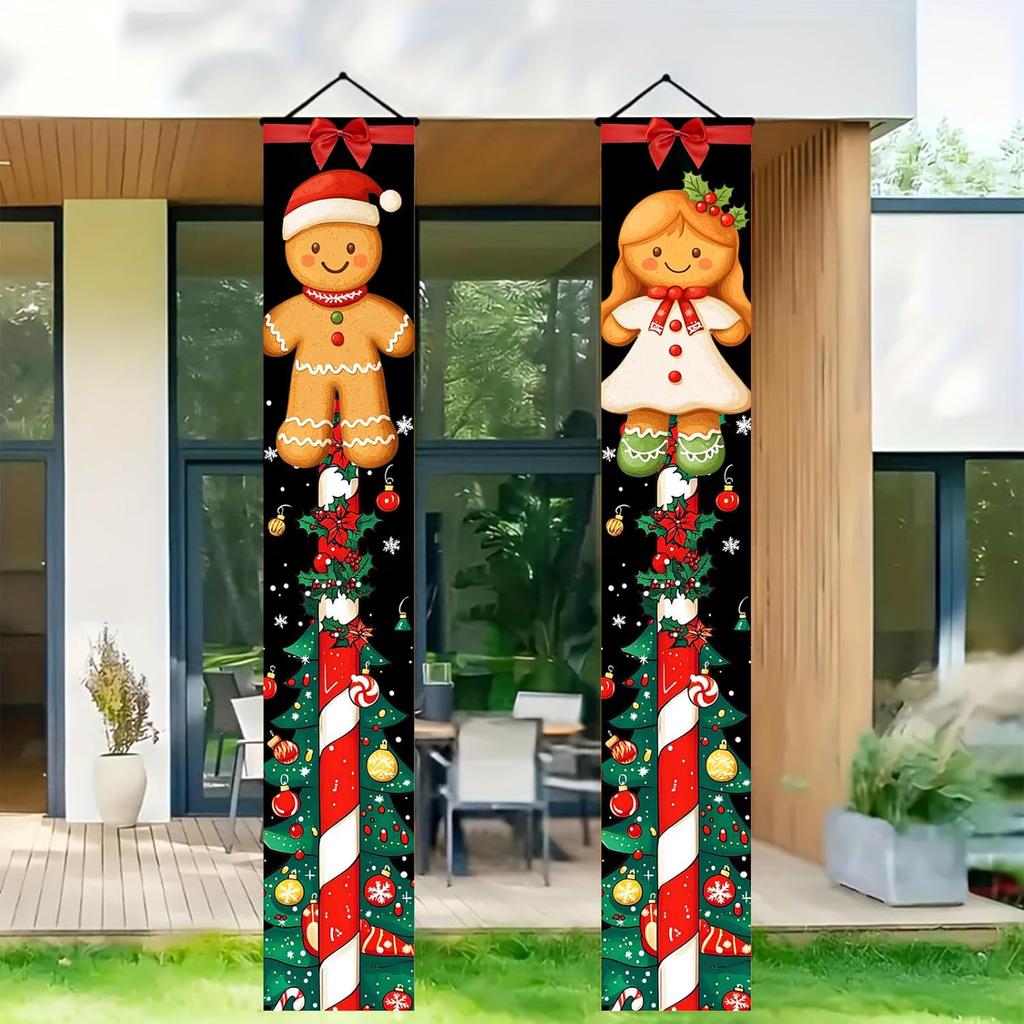 Door Couplet Banner 2pcs Set New Year Decor Durable for Valentine's Day & Home Decor