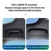 For Zeekr 001 009 X 007 7X 2021-2026 Suede Sunglasses Holder Car Glasses Storage Box Interior Modified Upgrade Parts