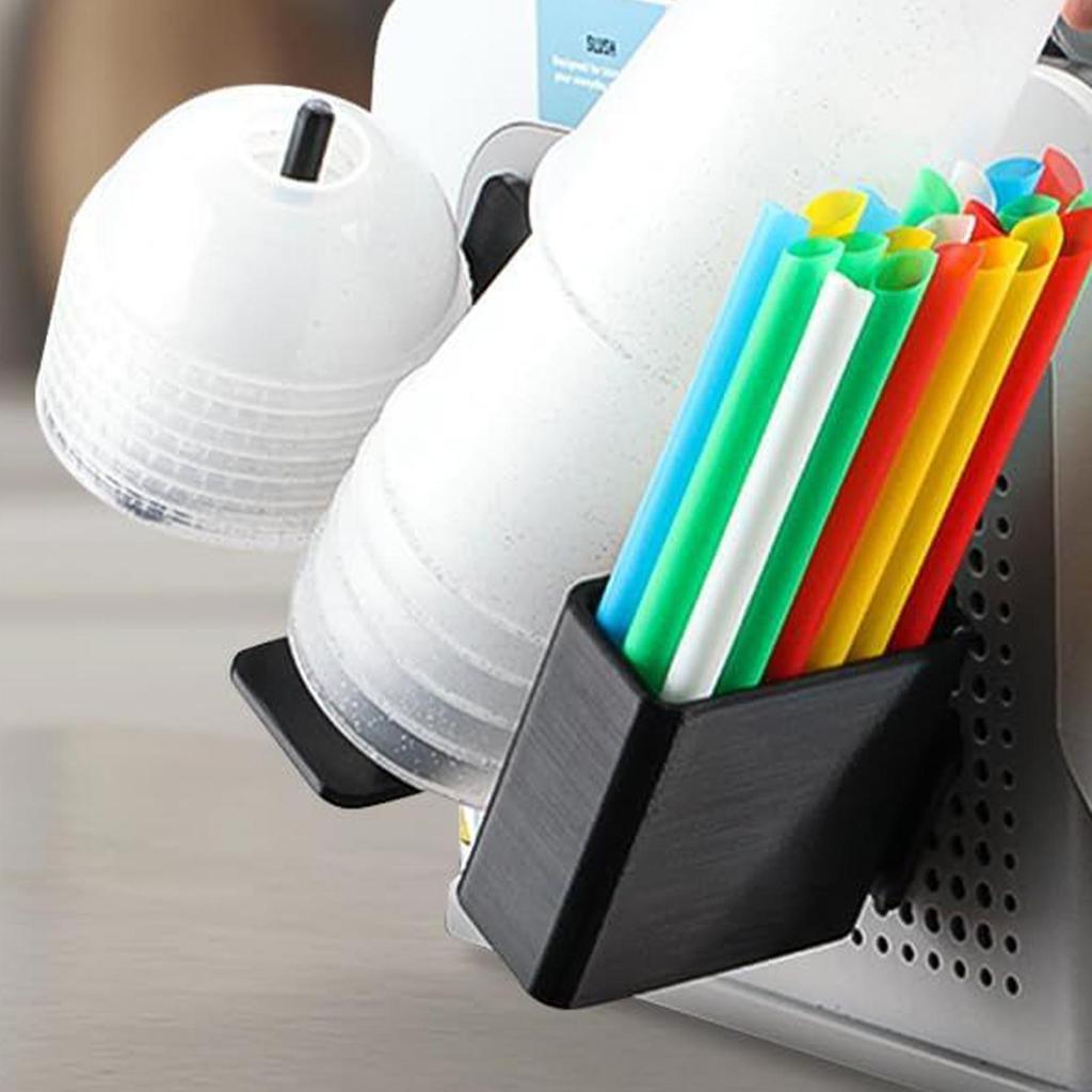 Držák na hrnky a víčka Nastavitelný držák na kávové hrnky Organizér Dávkovač brček na pracovní desku Příslušenství pro nápojové automaty pro domácnost