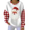 Women's Loose Comfortable Casual And Fashionable Round Neck Christmas Pattern Long Sleeved Sweatshirt
