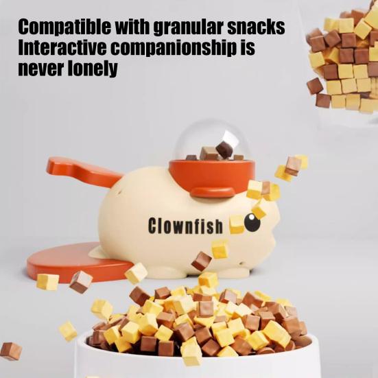 Dog Interactive Treat Dispenser Toy 2-in-1 Food Puzzle Slow Feeder Whale/Clownfish Shape Pet Enrichment Toy for Small Medium Dogs Cats IQ Training