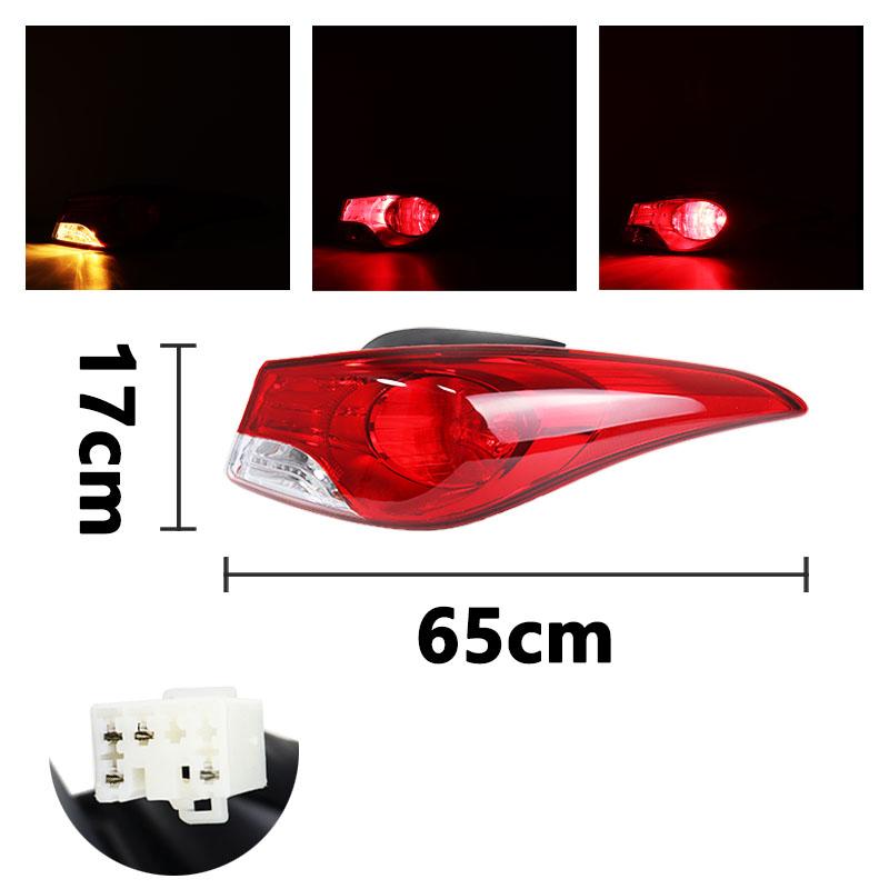 For Hyundai Elantra 2012 2013 2014 2015 Rear Tail Light Turn Signal Light Fog Lamp Housing Without Bulb 92401-3X010  92402-3X010