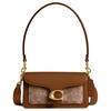 Tabby 20 Signature Canvas Removable Handle Coated Canvas Shoulder Bag Small Women Shoulder Bag Brass Brown CY200-B4N4