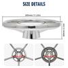 Boat Accessories 13inch 11inch Marine Boat Steering Wheel Yachts Ship Stainless Steel Mirror Polished 5 Spoke Steering Wheel