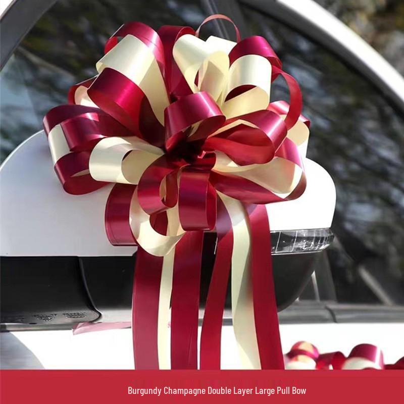Luxury Wedding Car Decoration Ribbon and Flower Set