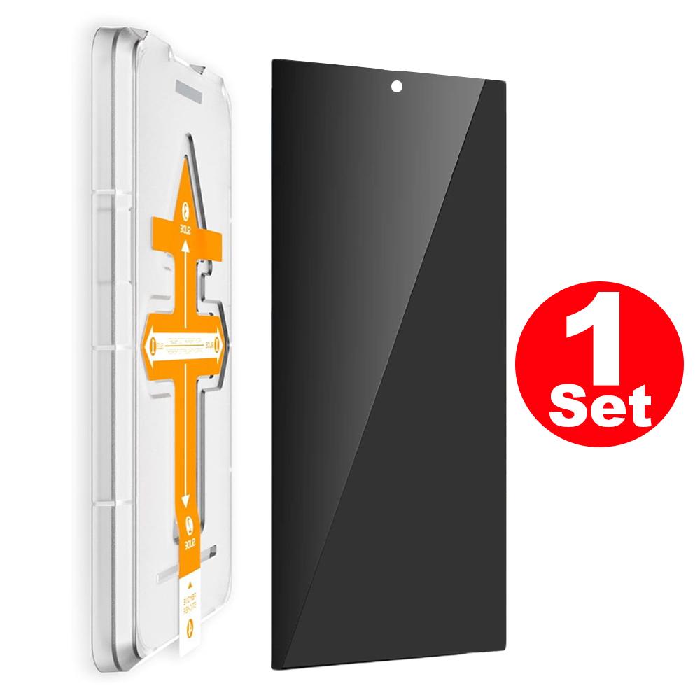 Easy To Install Tempered Glass Films for Samsung S25/S24/S23/S22 Series Anti-spy Privacy Screen Protectors for Samsung S25 Plus