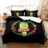 Red Sexy Red Lips Duvet Cover and Pillowcase Set ,kiss Love Letter Twin Size Quilt Cover for Women Girl Teen ,Bedspread Cover
