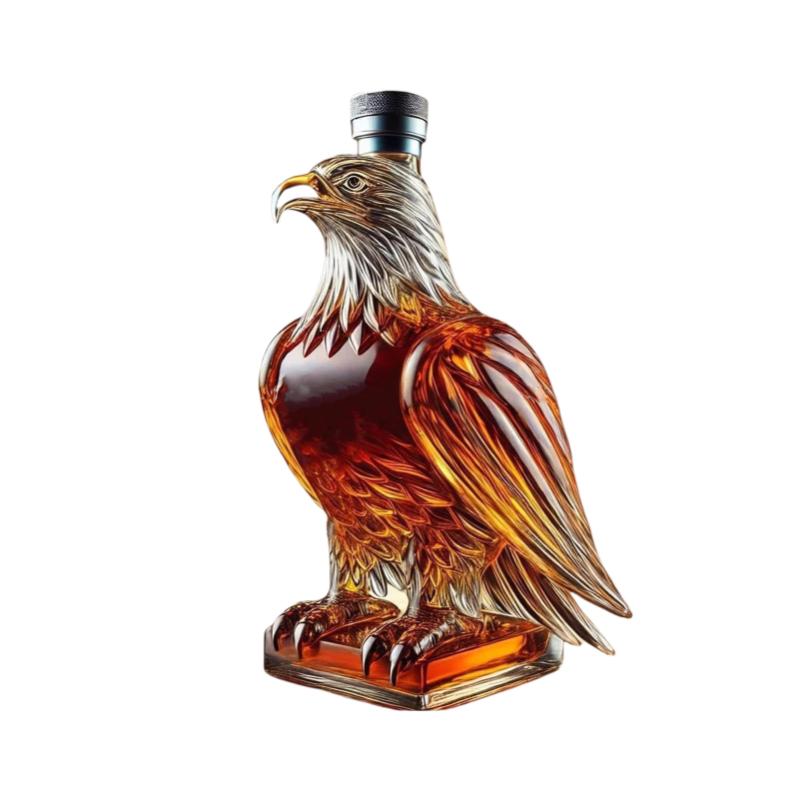 

Creative High Borosilicate Glass Eagle Whiskey Bottle Home Kitchen Bar Counter Desktop Decoration Accessory
