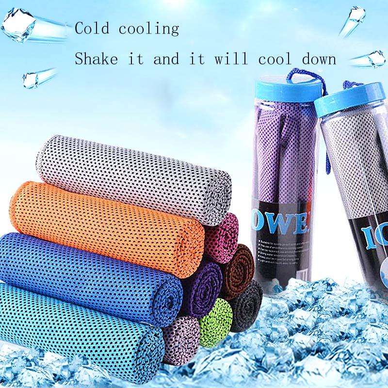 Outdoor Microfiber Quick Drying Cooling Ice Towel Camping Fitness Sports Towel Swimming Yoga Beach Cooling Towel