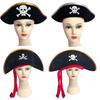 Caribbean Pirate Skull Halloween Captain Hat Cosplay Prop